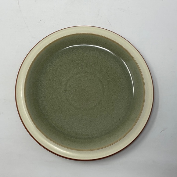 Denby Fire (retired) Stoneware Sage Side Salad Luncheon Plate (13 available) - Picture 1 of 3